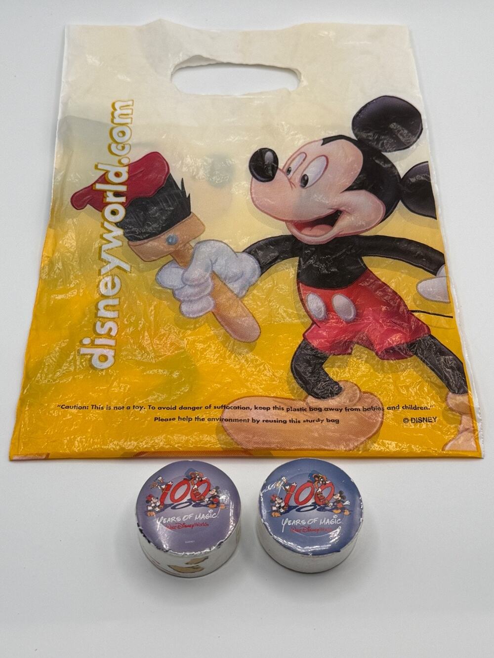 Disney World 100 Years of Magic Magic Towel Lot of 2 NOS Mickey Mouse